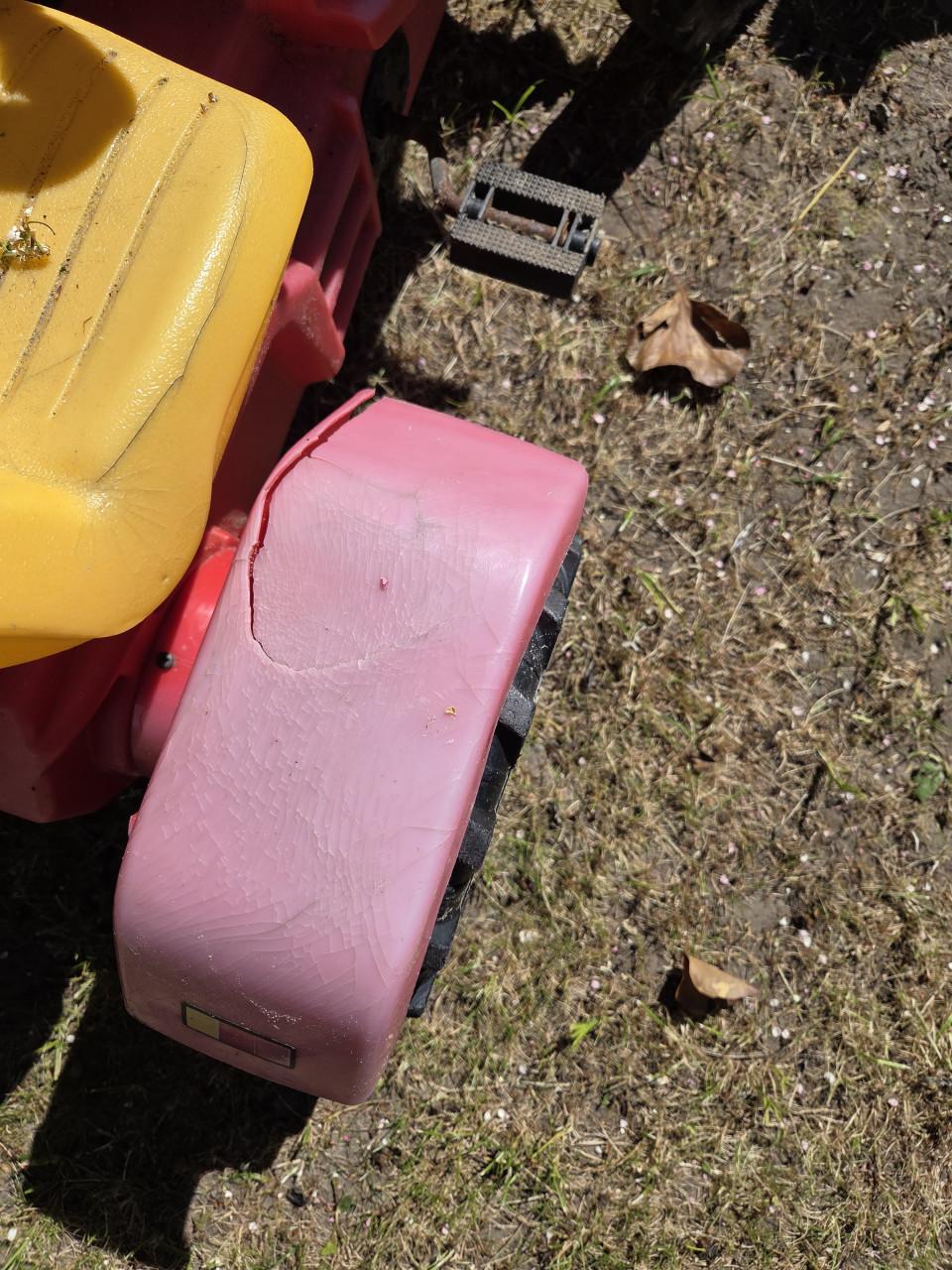 Speel tractor met kar