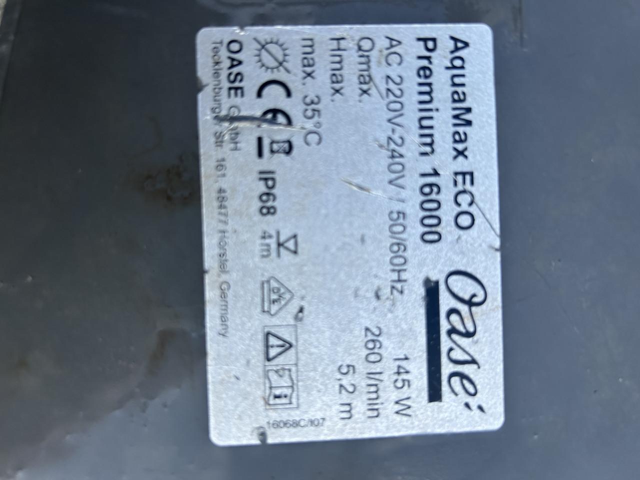 Te koop oase eco primium 16000 lpu sterke en zuinige Vijverpomp