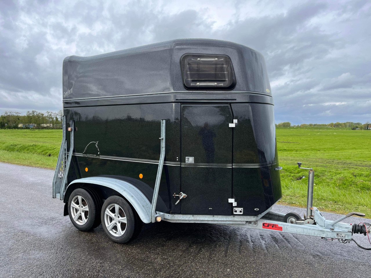 Polyester Bockmann comfort met aluminium bodem en zadelkamer (inruil kan)