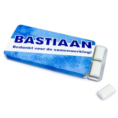 Collega bedankje sportlife kauwgom