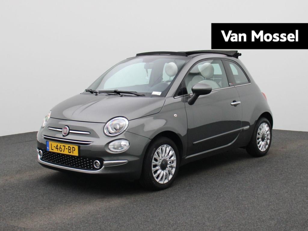 Fiat 500 C 1.0 hybrid star | cabrio | parkeer sensoren | navigatie | half l