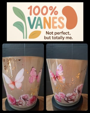 Handversierde vaas