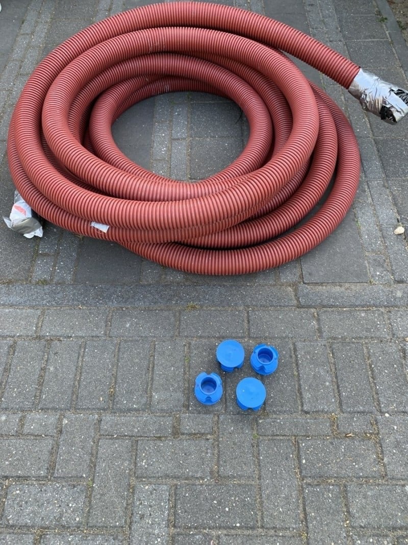 Mantelbuis 75 mm nieuw 22 meter