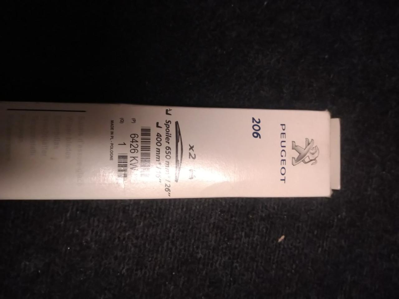 Peugeot 206 wisserbladen voorzijde