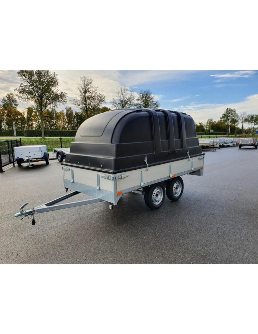 Plateauwagen met deksel