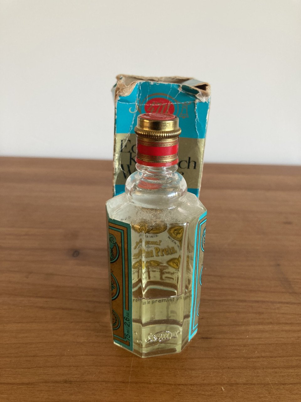 Glazen parfumfles, nr. 4711 eau de cologne