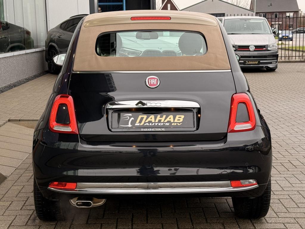 Fiat 500 cabrio lounge 1.2 | automaat | parkeersensoren | led | bluetooth |