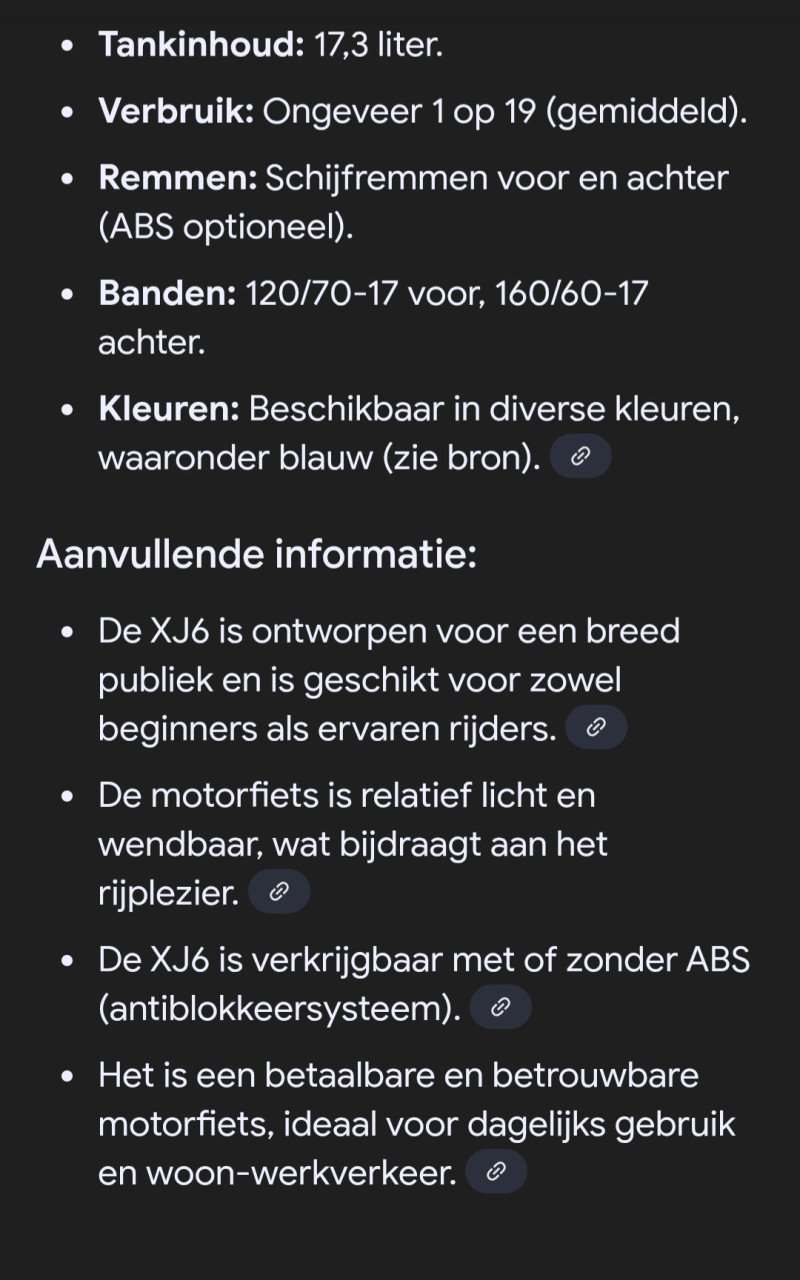 Yamaha XJ6 met weinig km te koop!