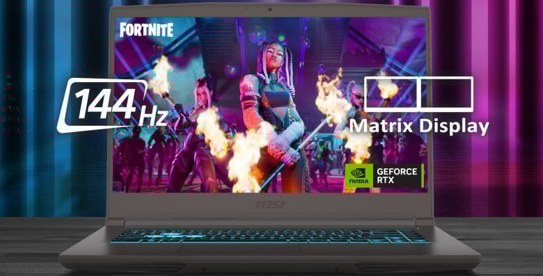 Vlotte Gaming Laptop MSI| i5-12450H |RTX 3050| SSD | 16GB