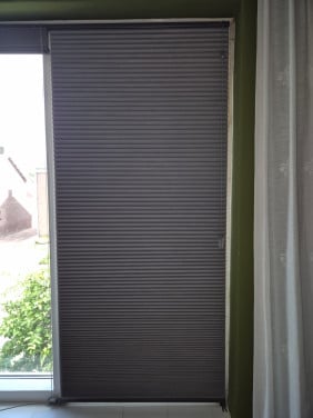 3 plissé gordijnen antracietgrijs