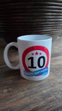 Verjaardagsbekers 10 jaar