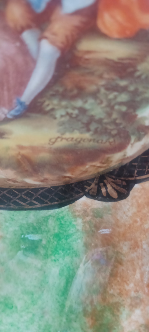 Grote schaal van FRAGONARD LIMOGES FRANKRIJK.