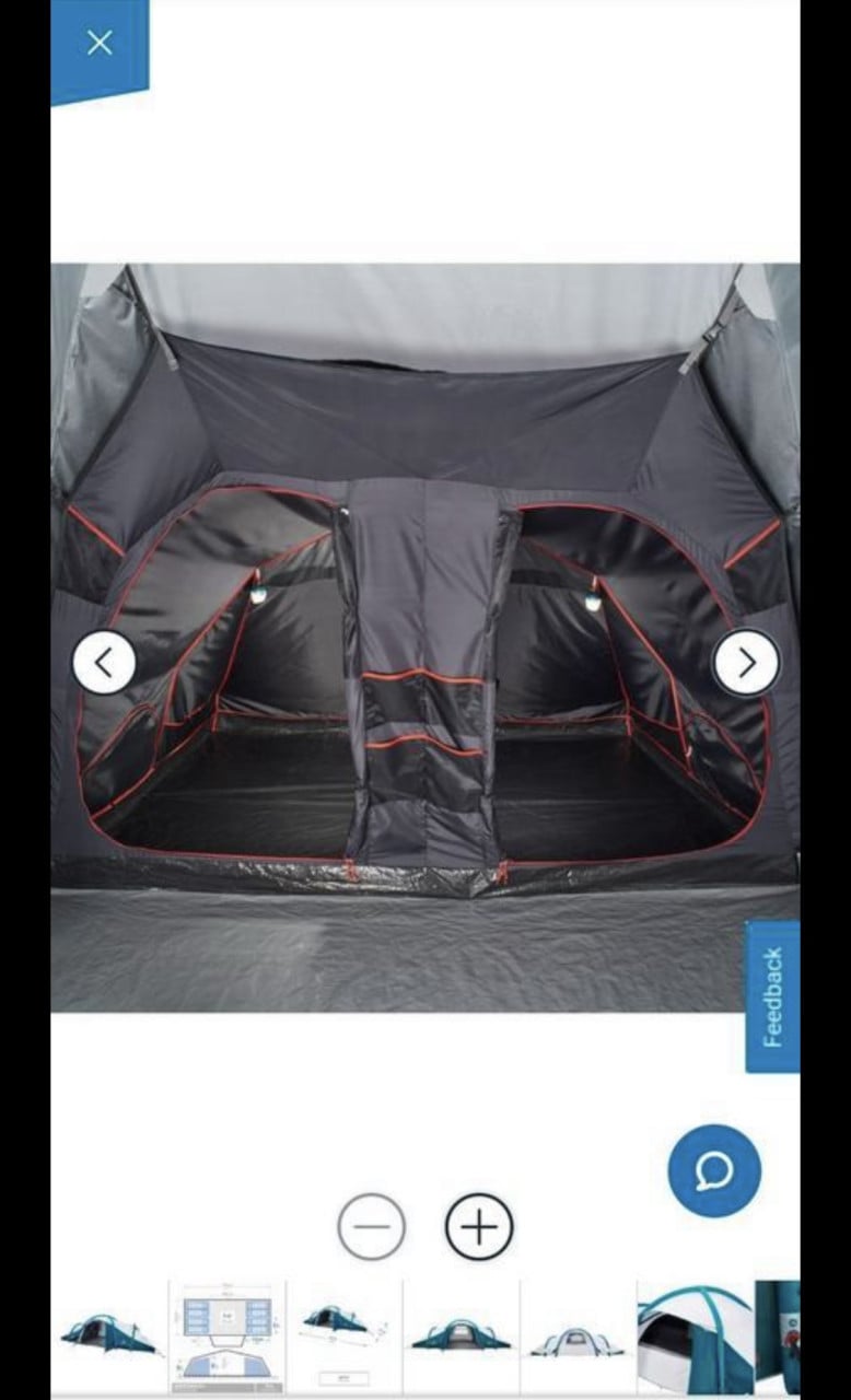 Quechua tent Air Seconds 8.4 decathlon incl. Tarp xl