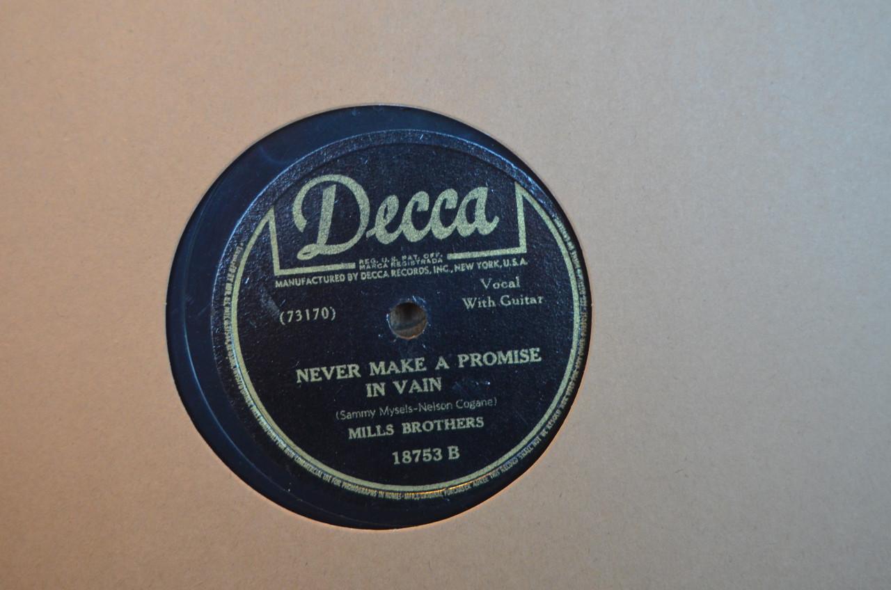 78 rpm Mills Brothers jaren '40 en '50 héél veel stuks. (6)