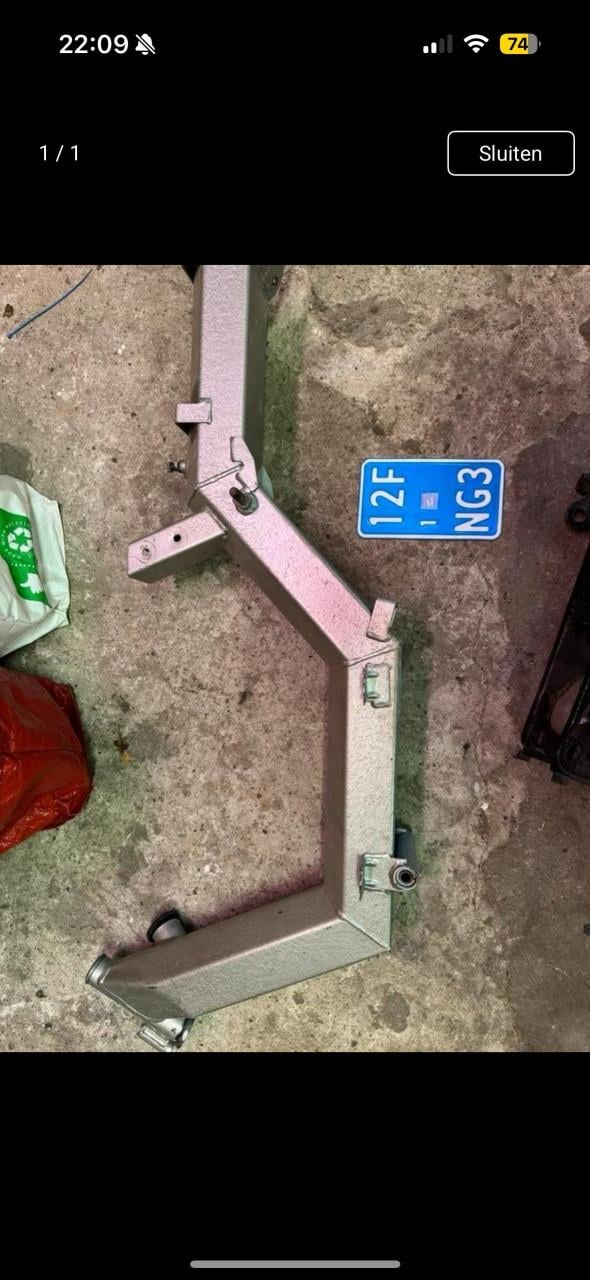 Citta frame grijs met blauw kenteken