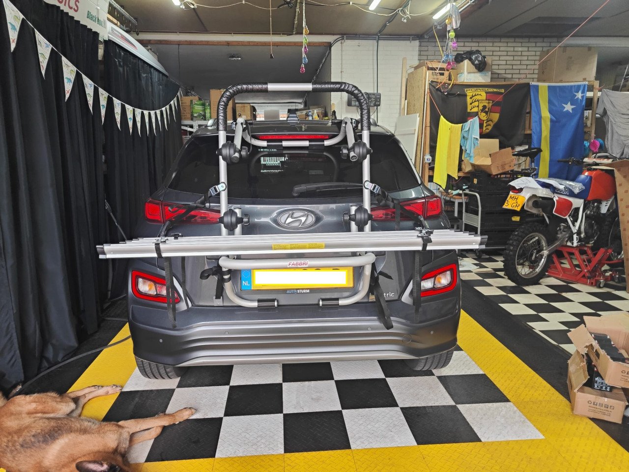 Fietsdrager voor op de achterklep Hyundai Kona