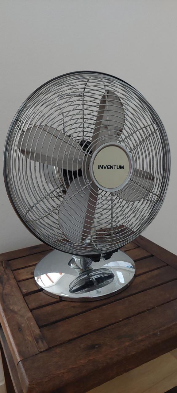 Inventum tafelventilator (verchroomd retro model)