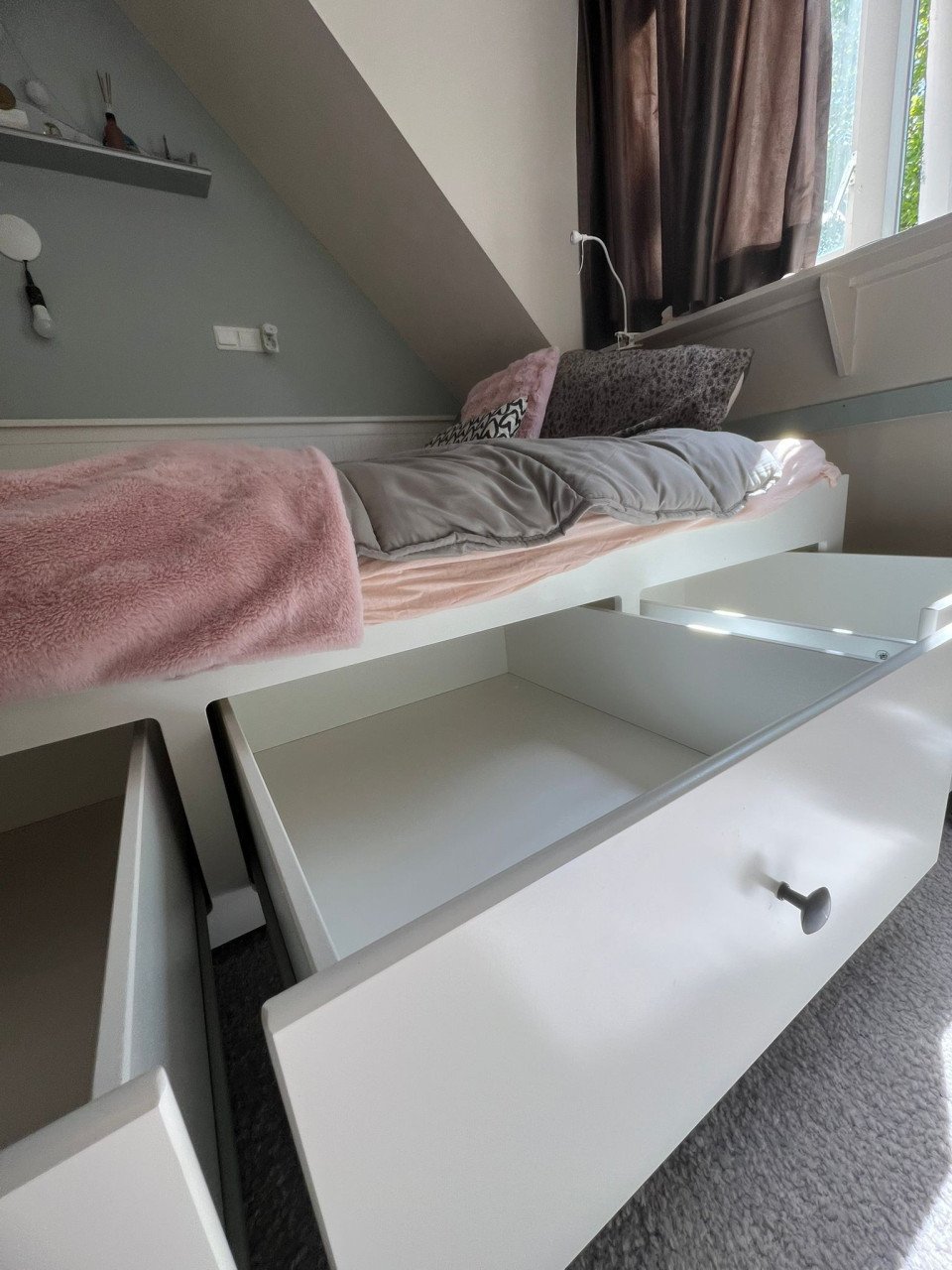 Wit 2 persoonsbed Hemnes