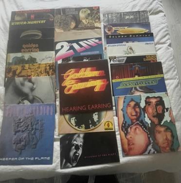 Golden Earring collectie lp’s en boek