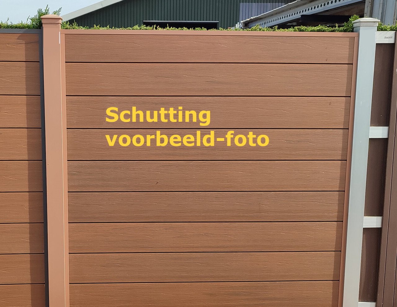 Houtcomposiet stapelplanken - Voor één schutting van 180x180 - NIEUW