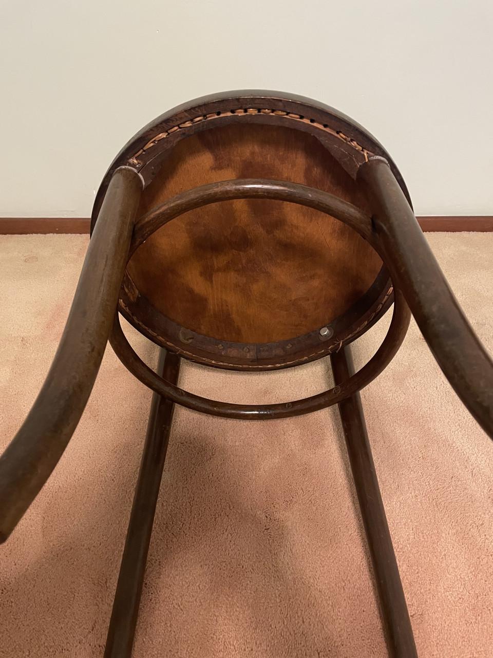Thonet Weense bistro stoeltjes, vintage, 2 stuks