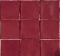 3035-293 handvormlook tegels, 13x13 cm, rozerood, van € 69,95/m² voor