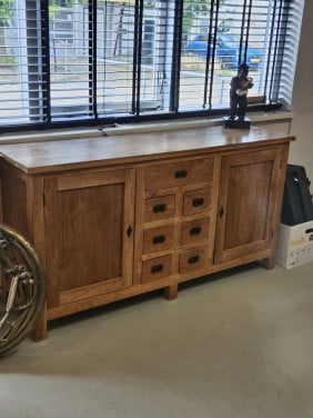Teak houten, handgemaakt dressoir
