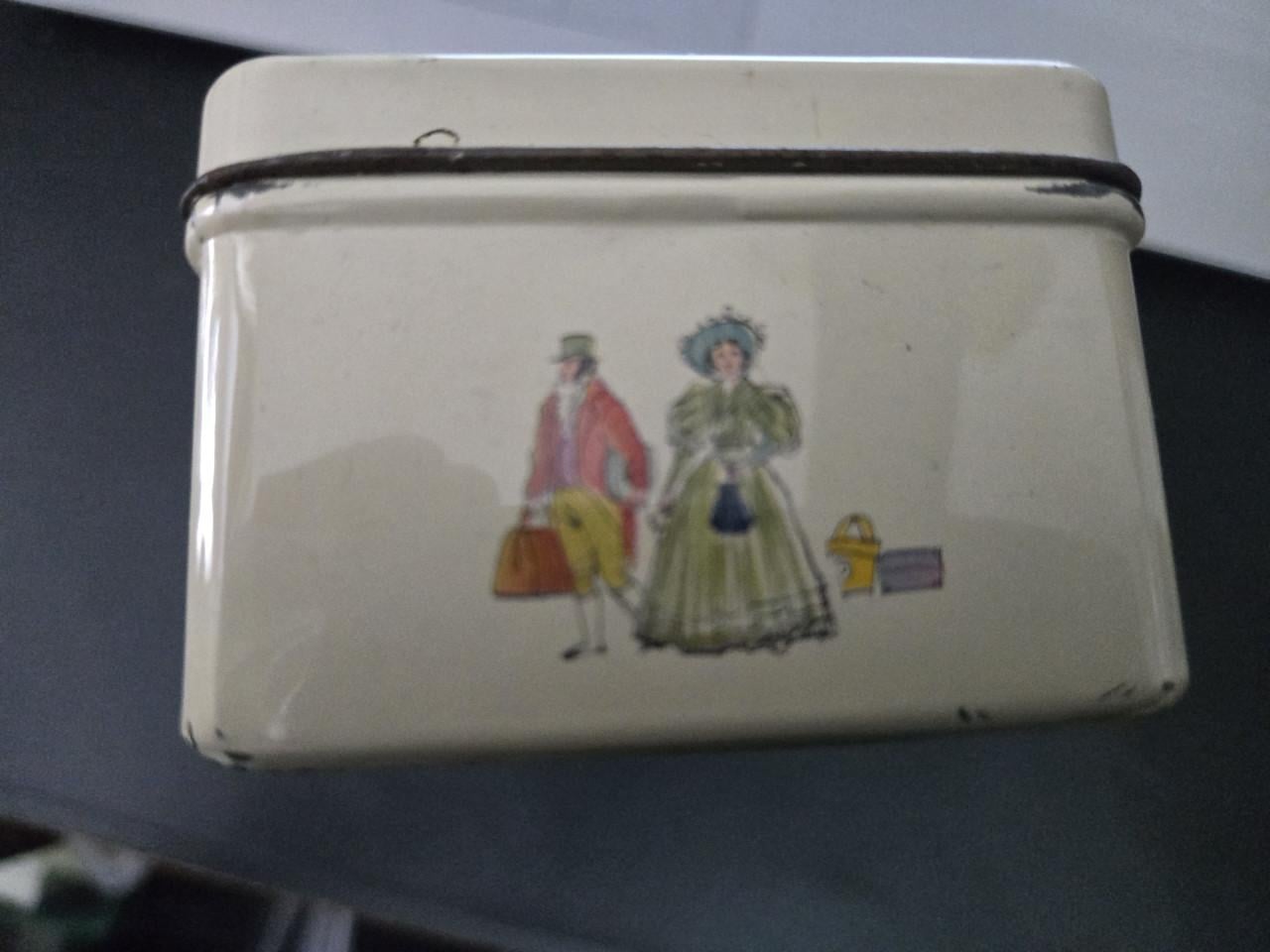 Vintage Pickwick theeblik uit de jaren 1940 of 1950,  Douwe Egberts.