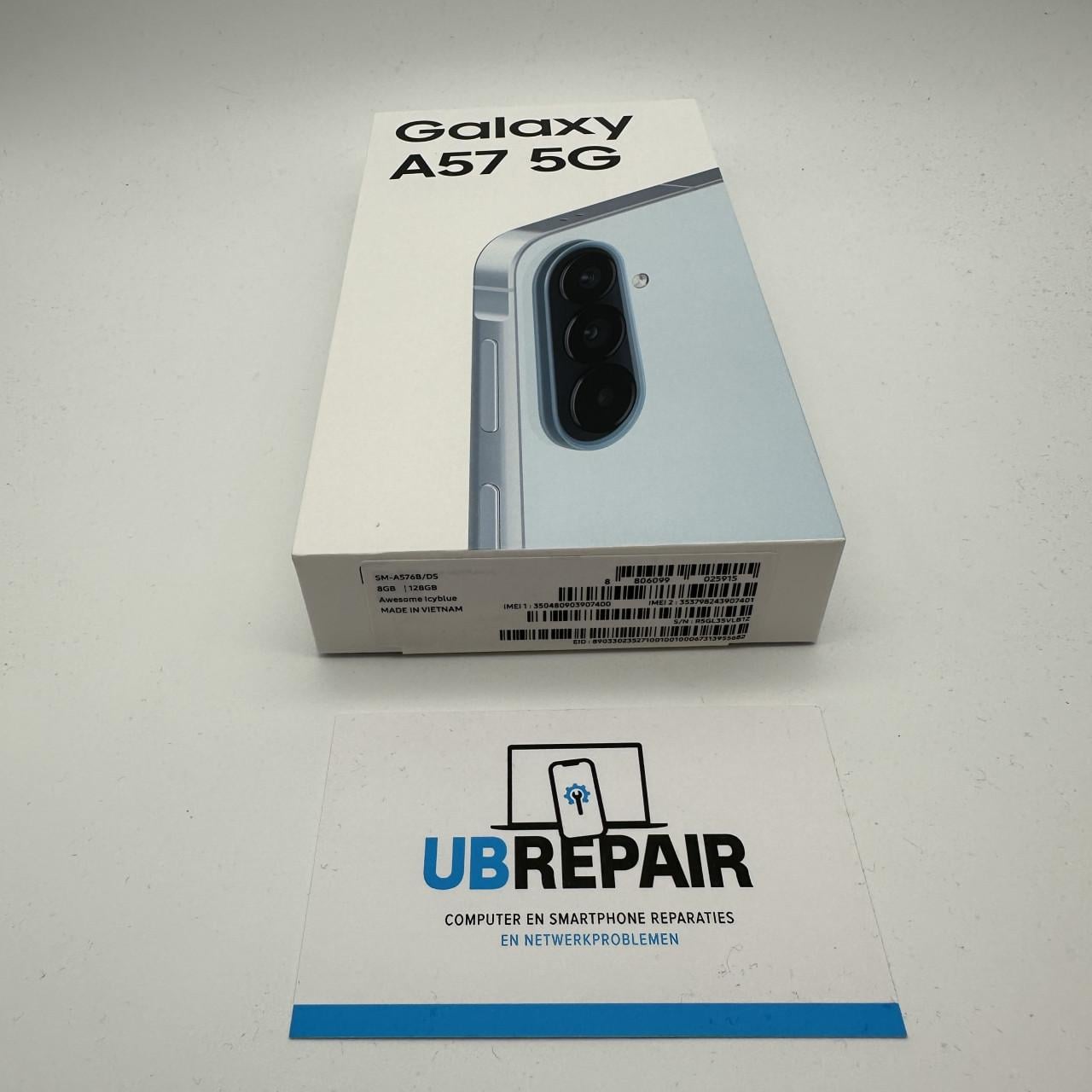 Samsung Galaxy A57 5G 128 GB Icy blue NIEUW