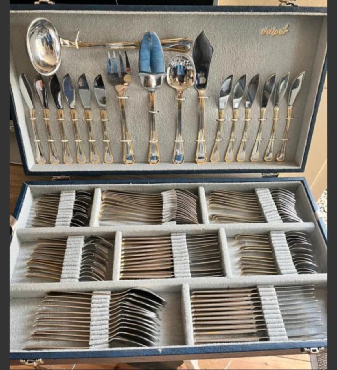 113-delig luxe bestek voor feestdagen