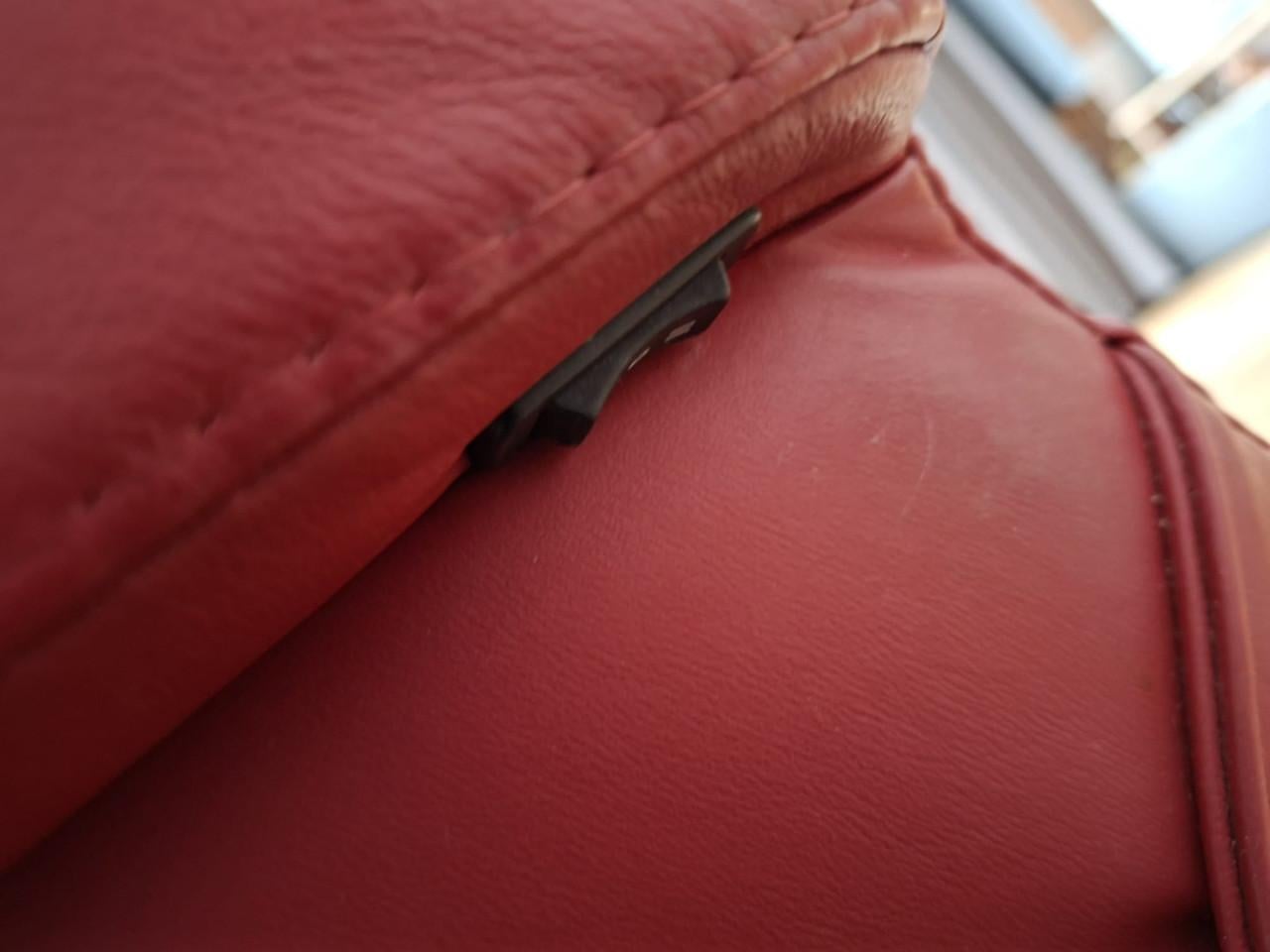 Leren Sta op stoel Fitform, 3 motoren, kleur: bordeaux