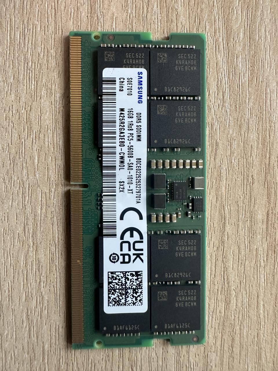 Laptop geheugen sodimm ddr5 5600 16GB