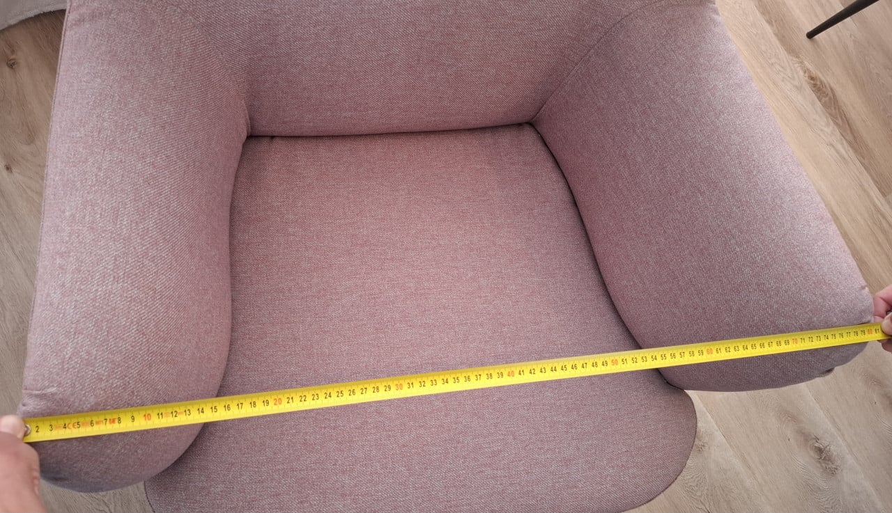 Roze fauteuil