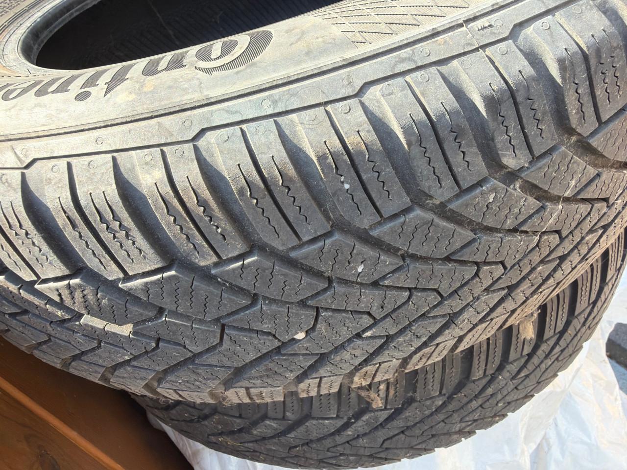 2x continental 195/65/r15 + 4x Bridgestone blizzard 215/65/r16 winter