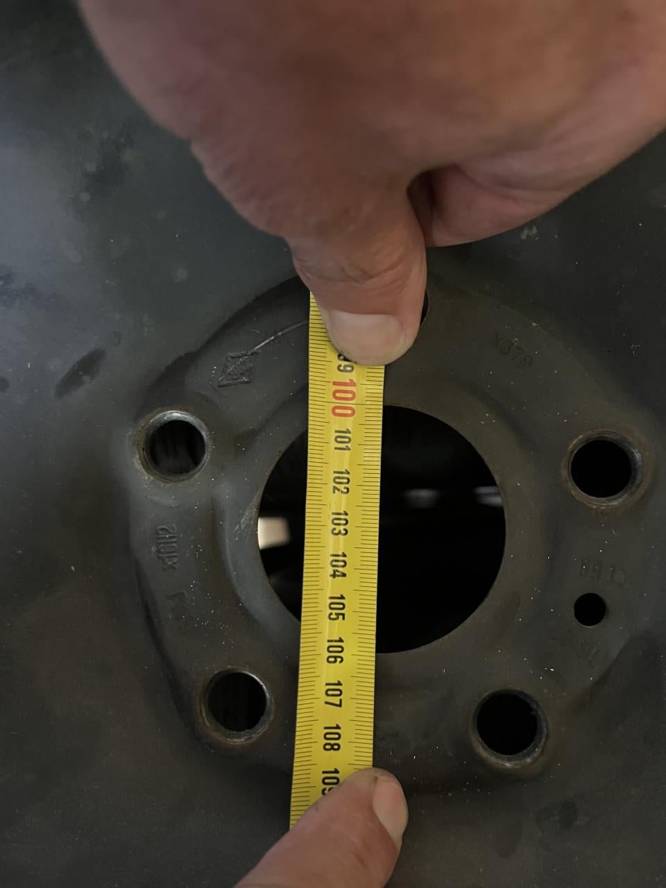 Te Koop: 4 stalen velgen 7.5Jx16 ET55 5x108 + bouten