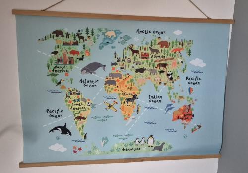 Wereldkaart kids