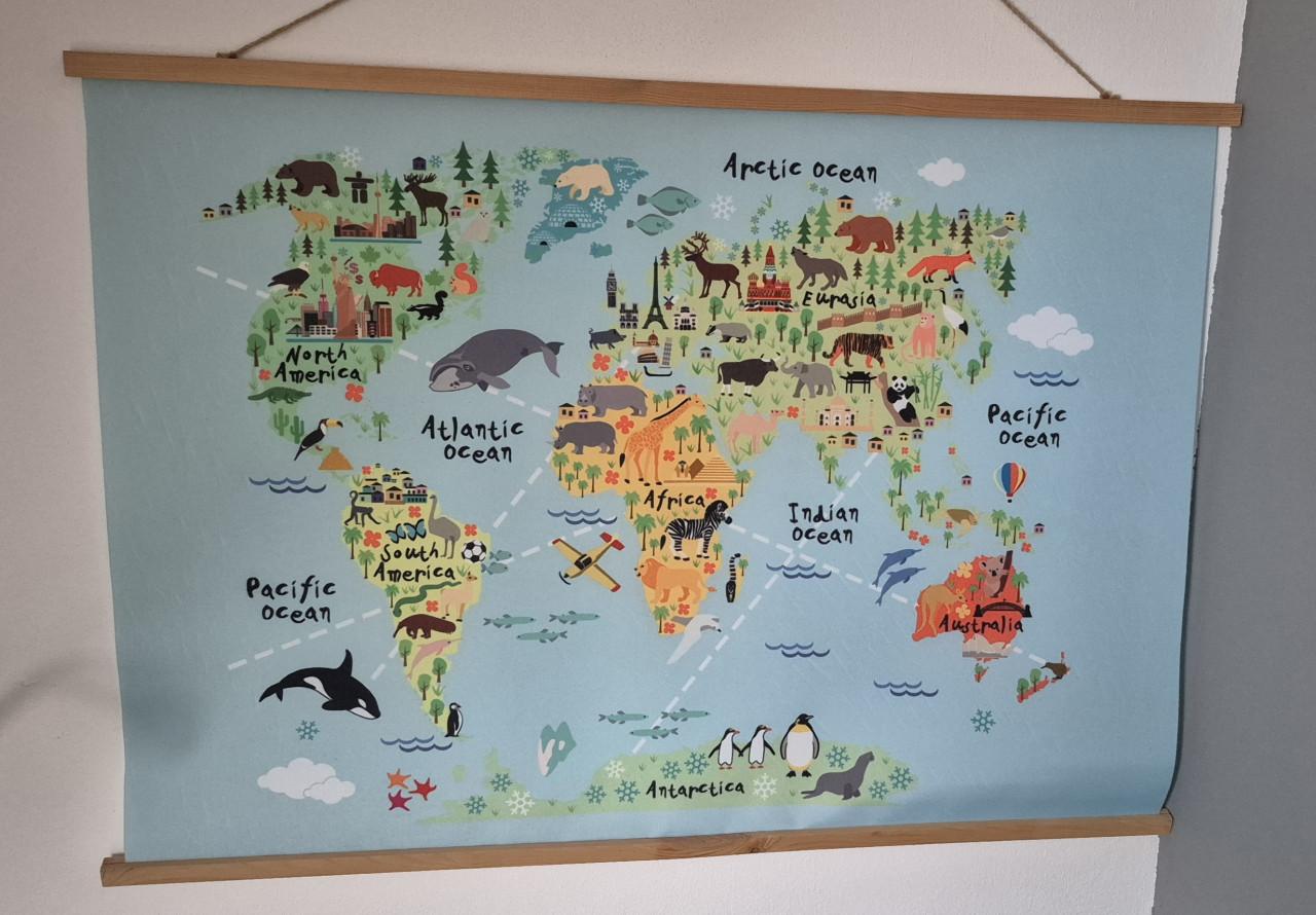 Wereldkaart kids