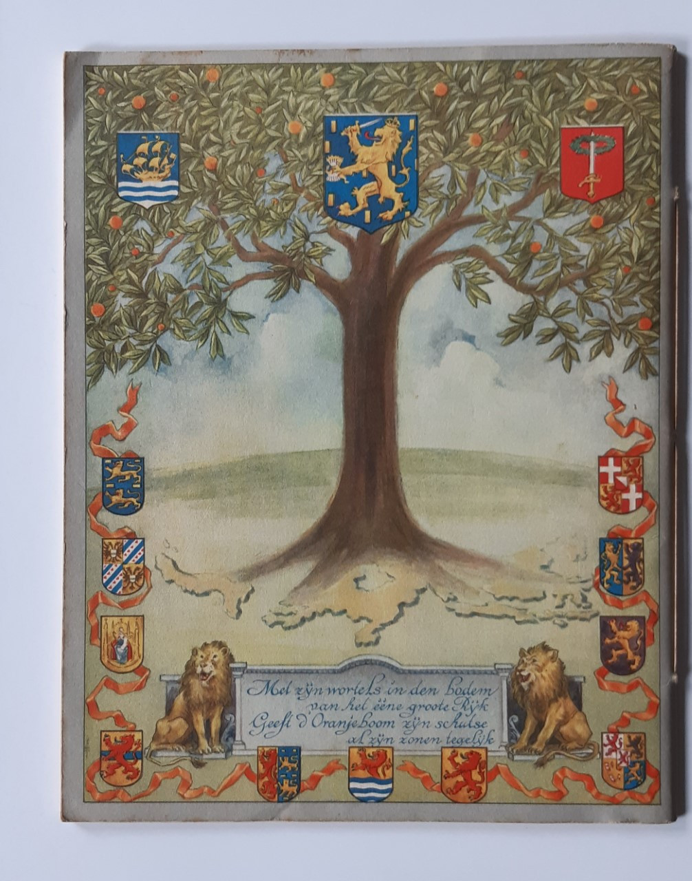 Koningin Wilhelmina schrift 1938