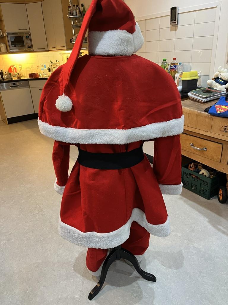 Kerstman pak met pruik en baard