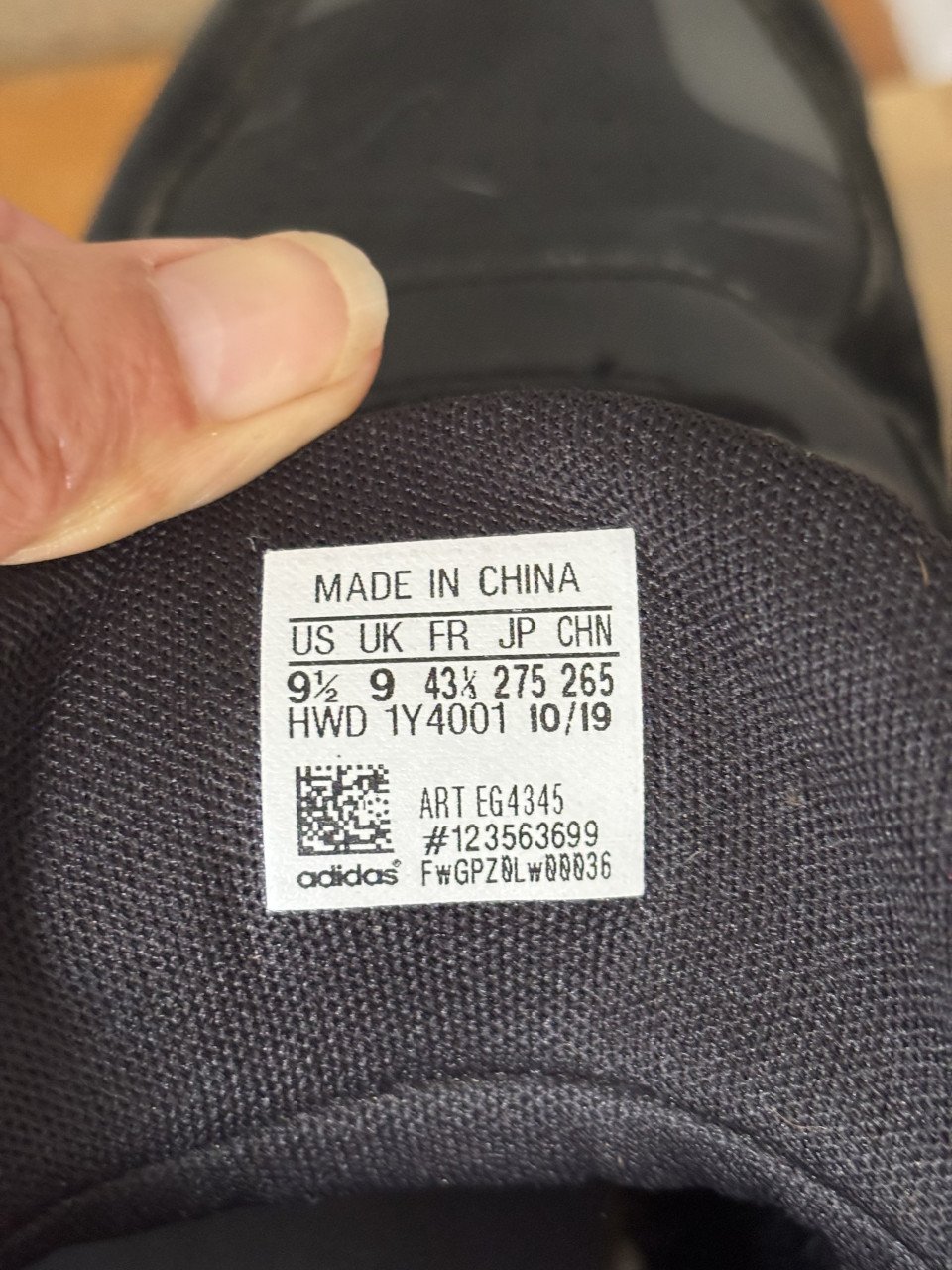 Adidas stevige sportschoenen heren 43.5 zwart