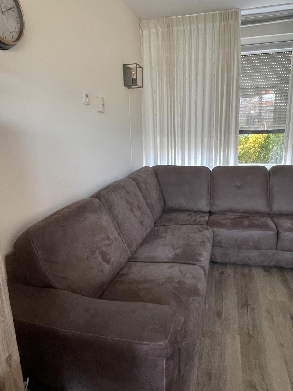 Zo goed als nieuwe hoekbank