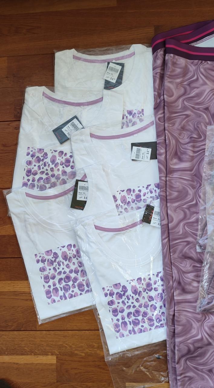 (8st. fitness=€30) Nieuw - 3 dames sportlegging + 5 dames T-shirts