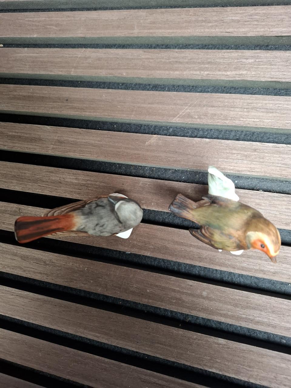 Twee Goebel porseleinen vogelfiguren, W. Germany
