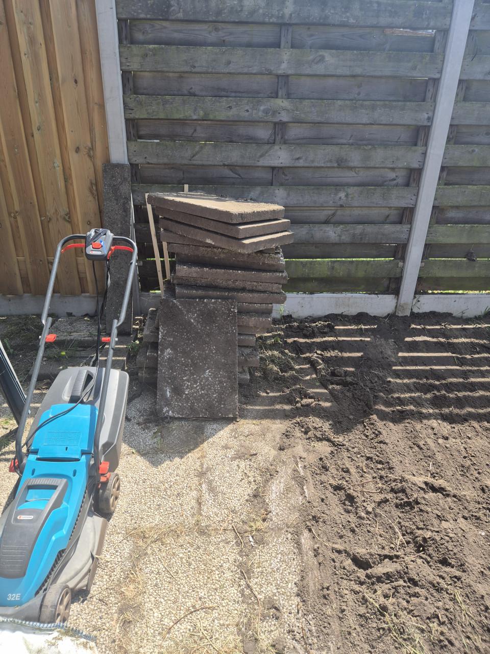 Gratis tegels ophalen