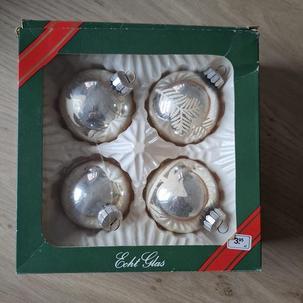 Oude Glas Kerstballen