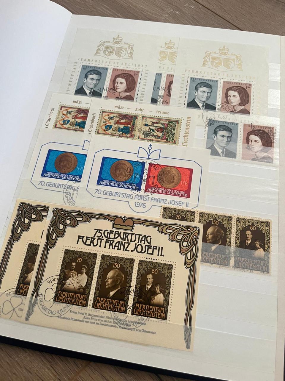 Collectie blokken/vellen/zegels Liechtenstein