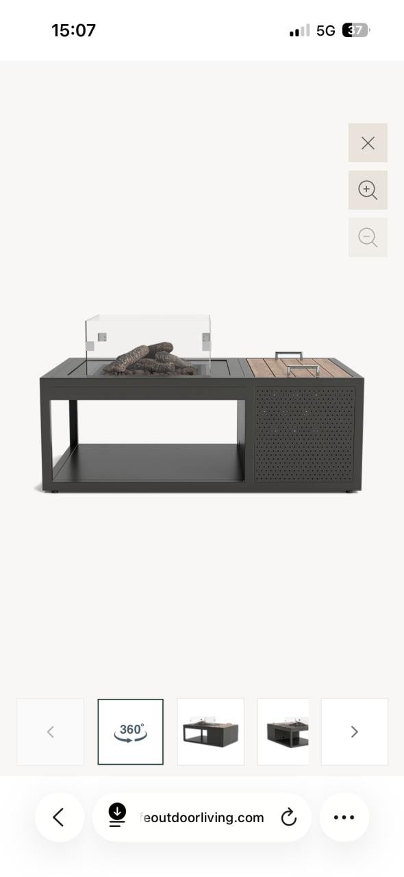 Vuurtafel Life, Fuego met beschermhoes