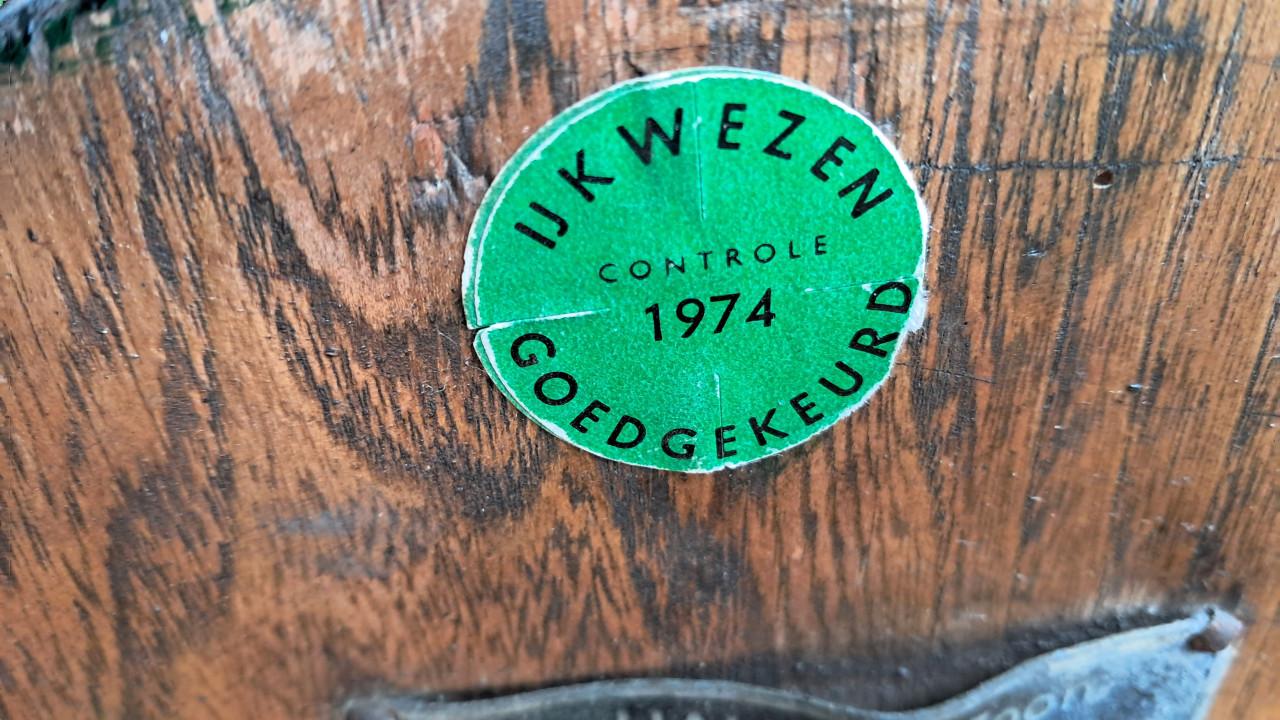 Unieke Industriële Bascule Weegschaal – D. van Halk & Zoon (500 kg) 1945