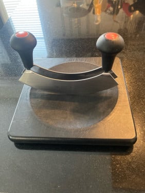 Fissler dubbel mes met snijplank