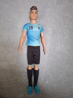 Echte voetbal jongens barbie